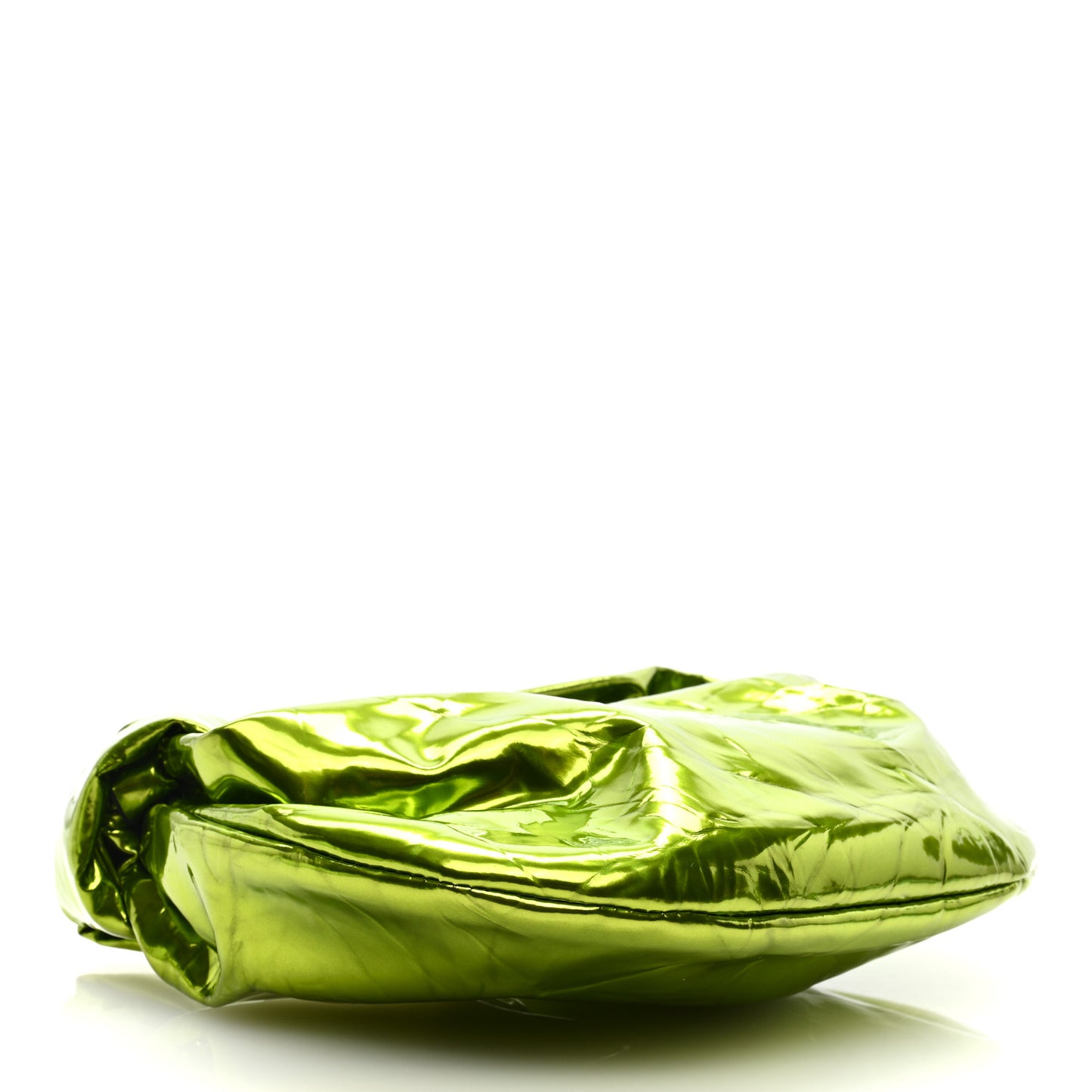 Metallic Crushed Calfskin Mini Jodie Chlorophyll