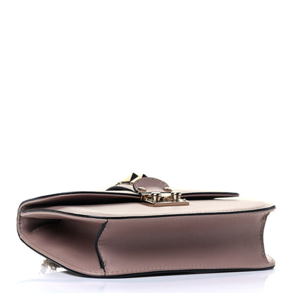 Valentino Garavani Vitello Small Glam Lock Rockstud Flap Poudre 3 of 4