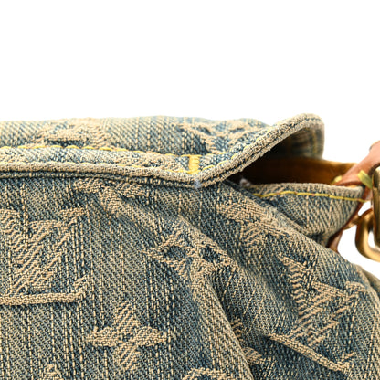 Louis Vuitton Monogram Denim Mini Pleaty Blue 13 of 13