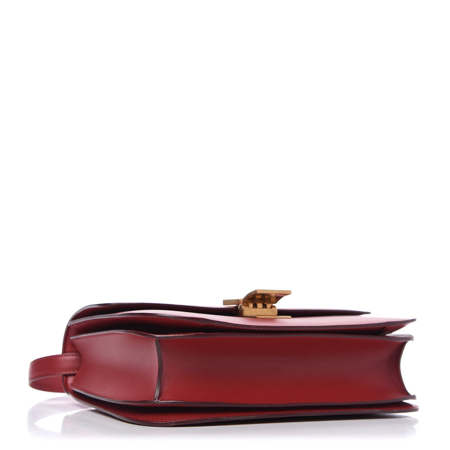 Box Calfskin Medium Classic Box Flap Bag Red