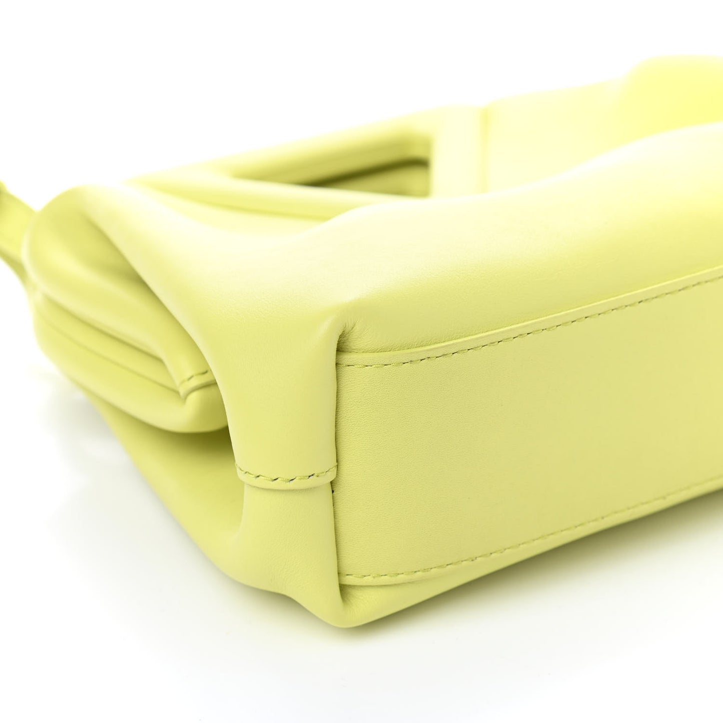 Calfskin Small The Point Triangle Bag Seagrass