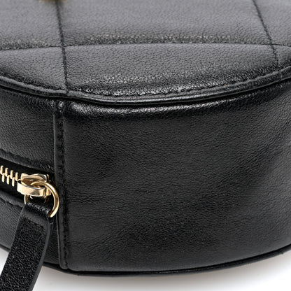 Chanel Lambskin Quilted Chanel 19 Round Clutch With Chain Black 9 of 10