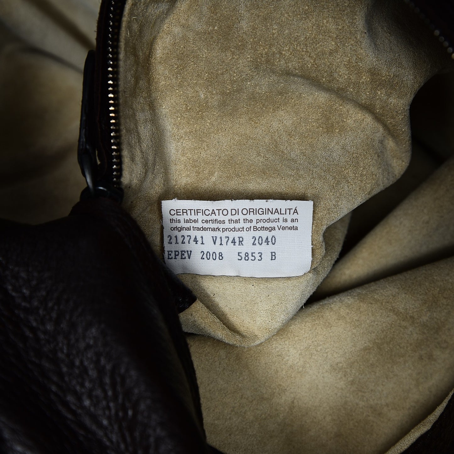 Cervo Deerskin Large Hobo Ebano