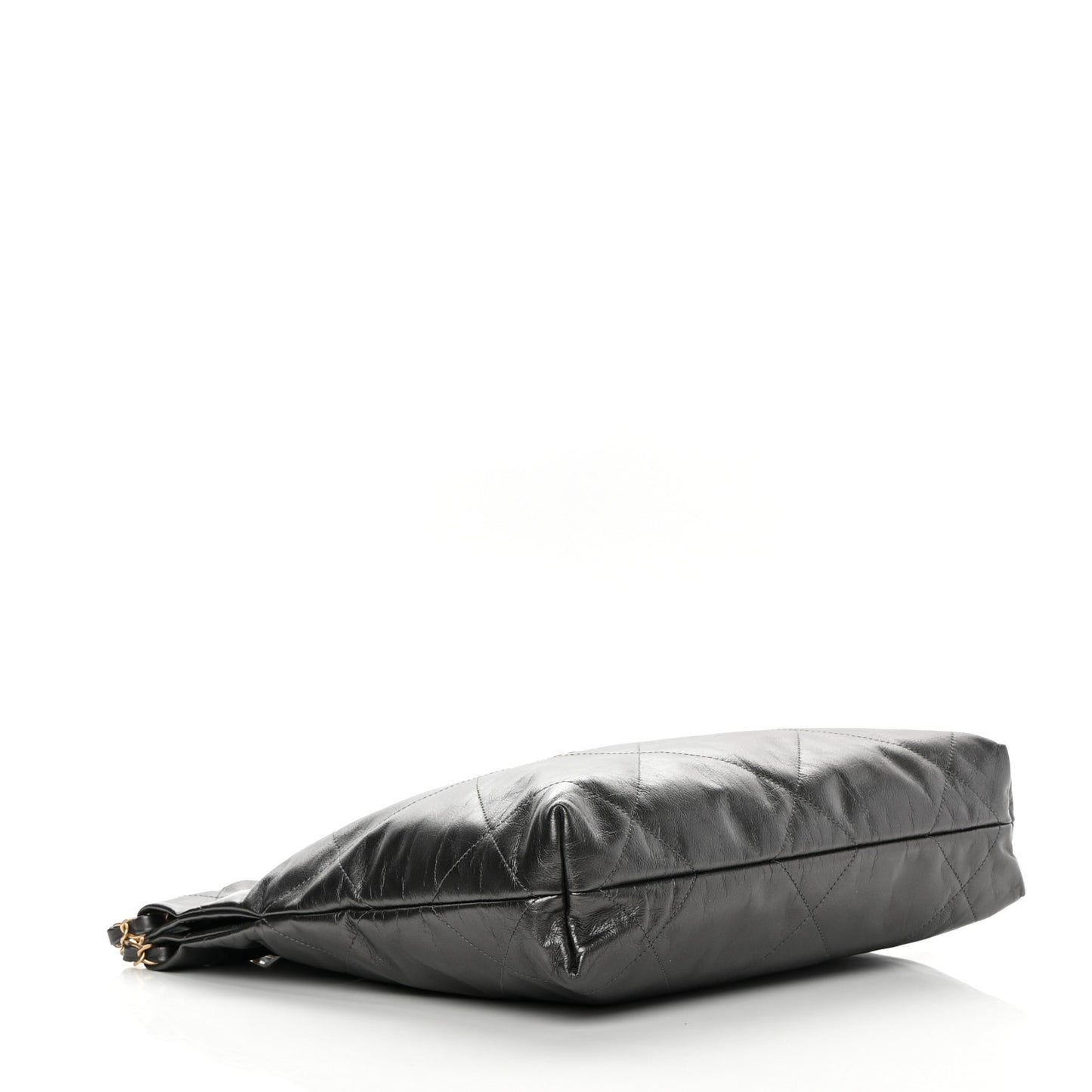 Metallic Calfskin Quilted Small Chanel 22 Ruthenium