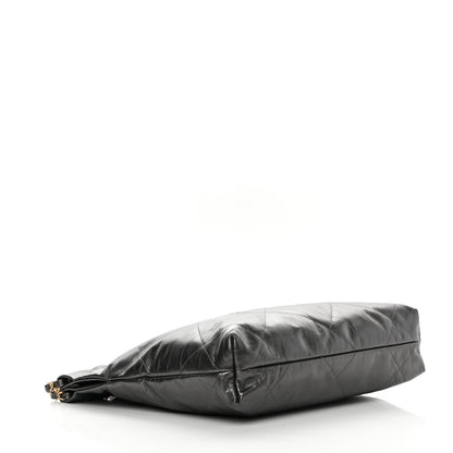 Chanel Metallic Calfskin Quilted Small Chanel 22 Ruthenium 5 of 13