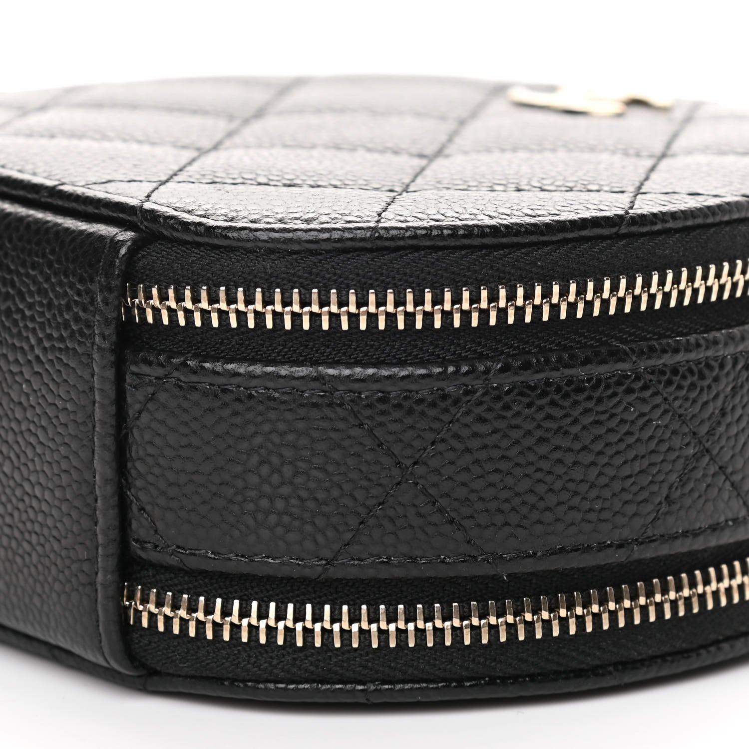 Chanel Caviar Quilted Round Handle With Care Vanity With Chain Black 11 of 11