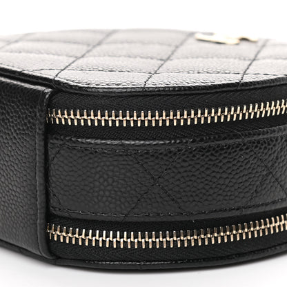 Chanel Caviar Quilted Round Handle With Care Vanity With Chain Black 11 of 11