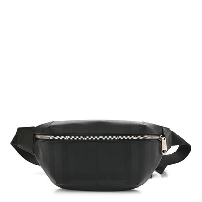 Burberry Charcoal Check Calfskin Sonny Bum Bag Charcoal 1 of 11
