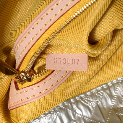 Louis Vuitton Jacquard Quilted Monogram Limelight Clutch GM Perle 7 of 7