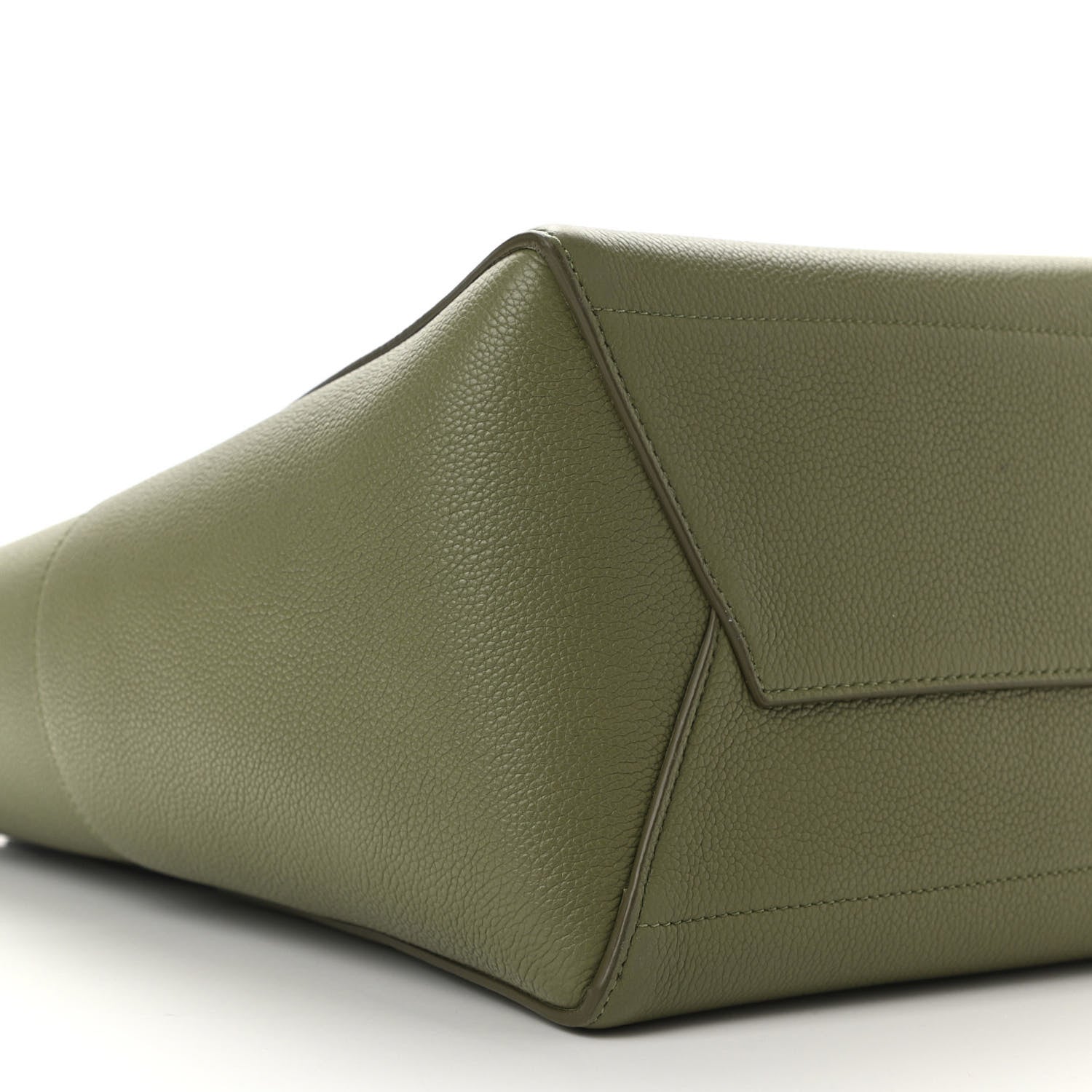 Celine Soft Grained Calfskin Sangle Bucket Bag Light Khaki 10 of 12