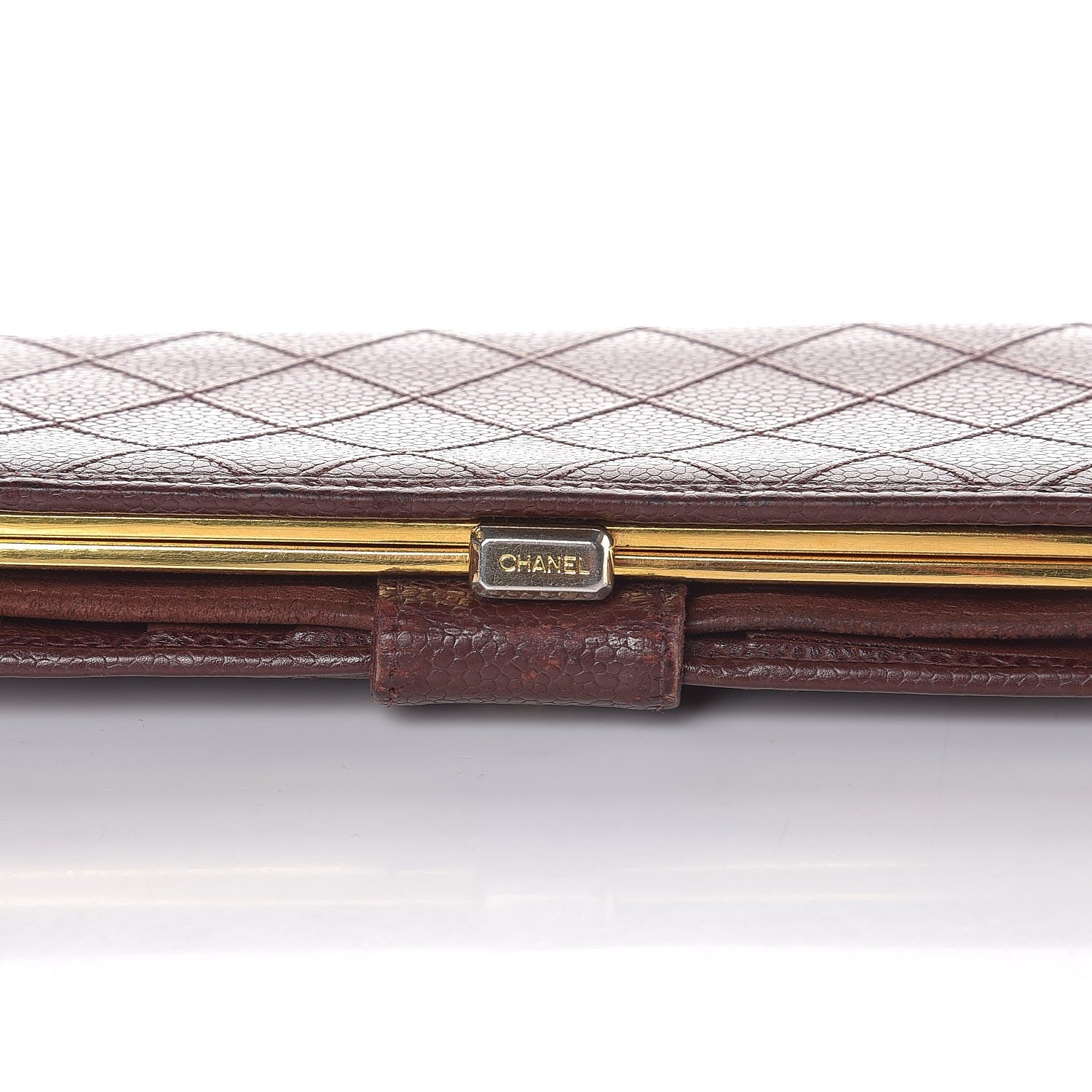 Chanel Caviar Stitched French Wallet Brown 13 of 18