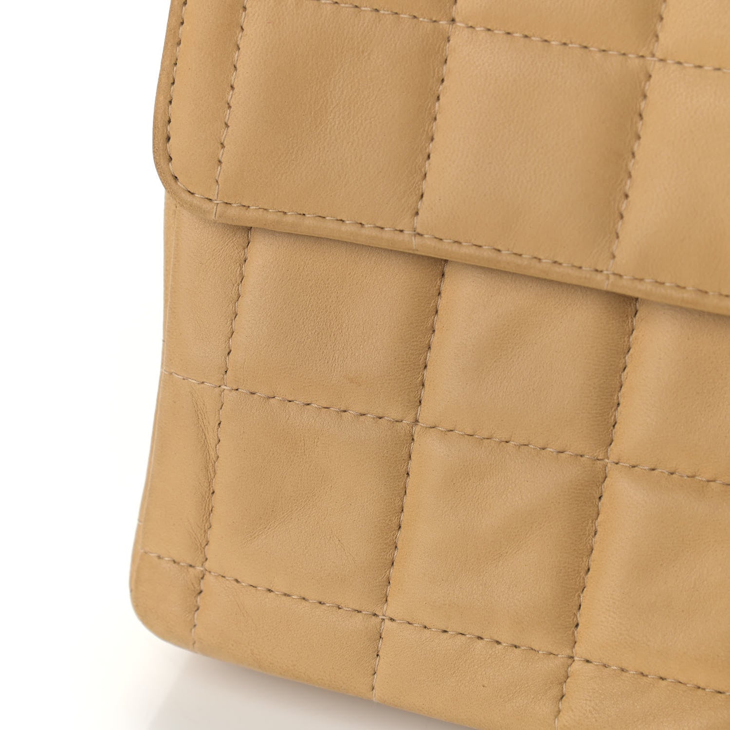 Chanel Lambskin East West Chocolate Bar Flap Beige 16 of 16