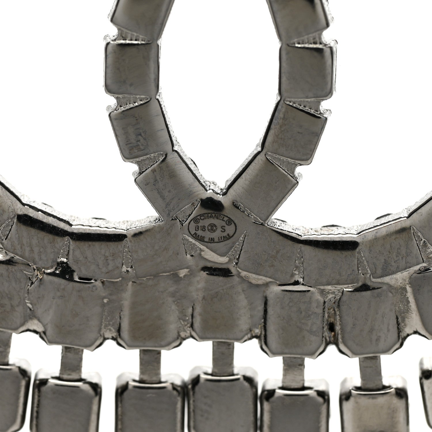 Chanel Crystal Fringe CC Brooch Black 4 of 4