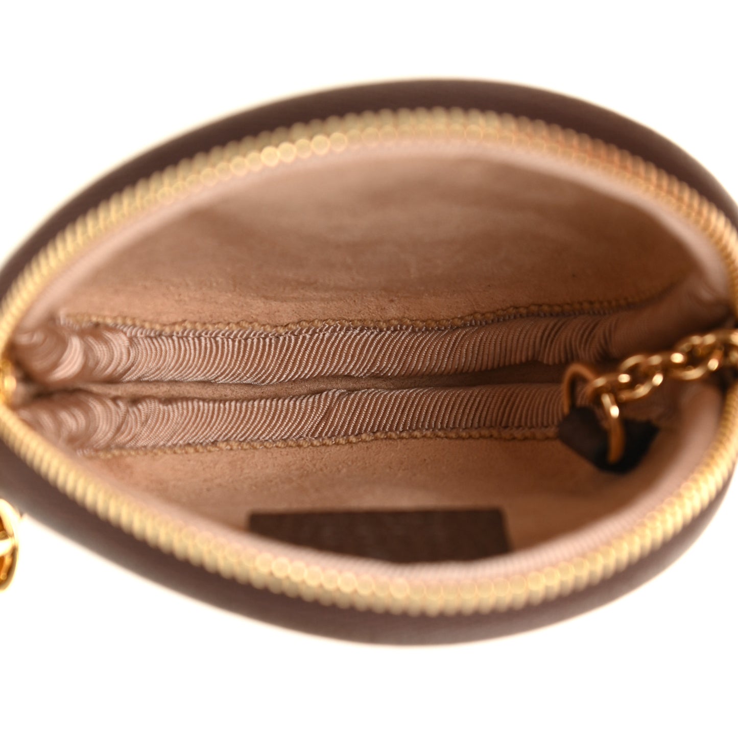 GG Supreme Monogram Web Ophidia Round Coin Purse Beige New Acero