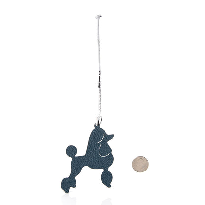 Hermes Togo Epsom Petit H Royal Poodle Bag Charm Black 2 of 3