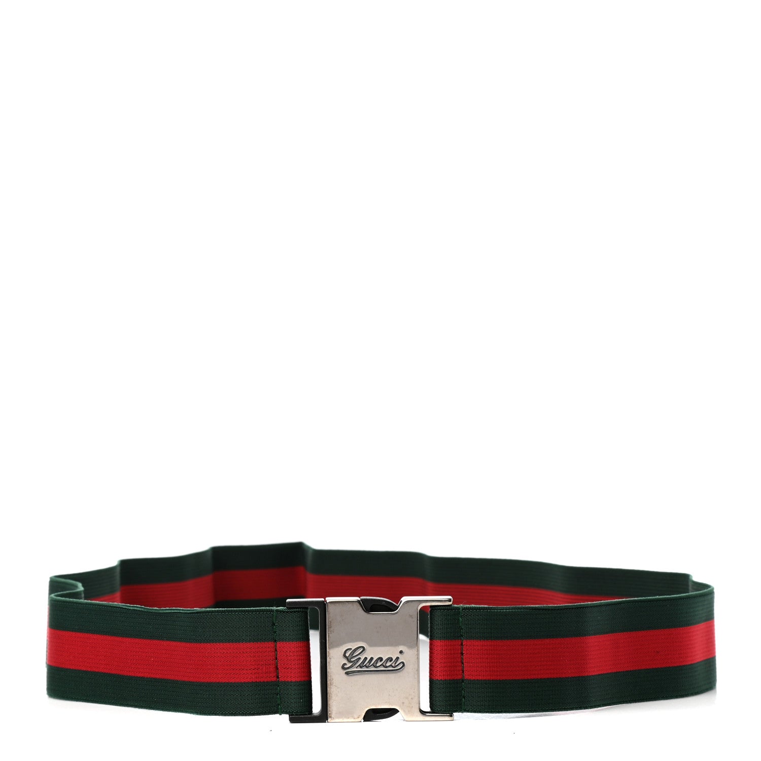 Gucci Nylon Web Belt 90 36 Green Red 1 of 4