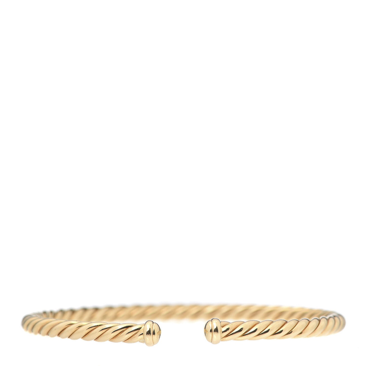 18K Yellow Gold 4mm Cablespira Bracelet