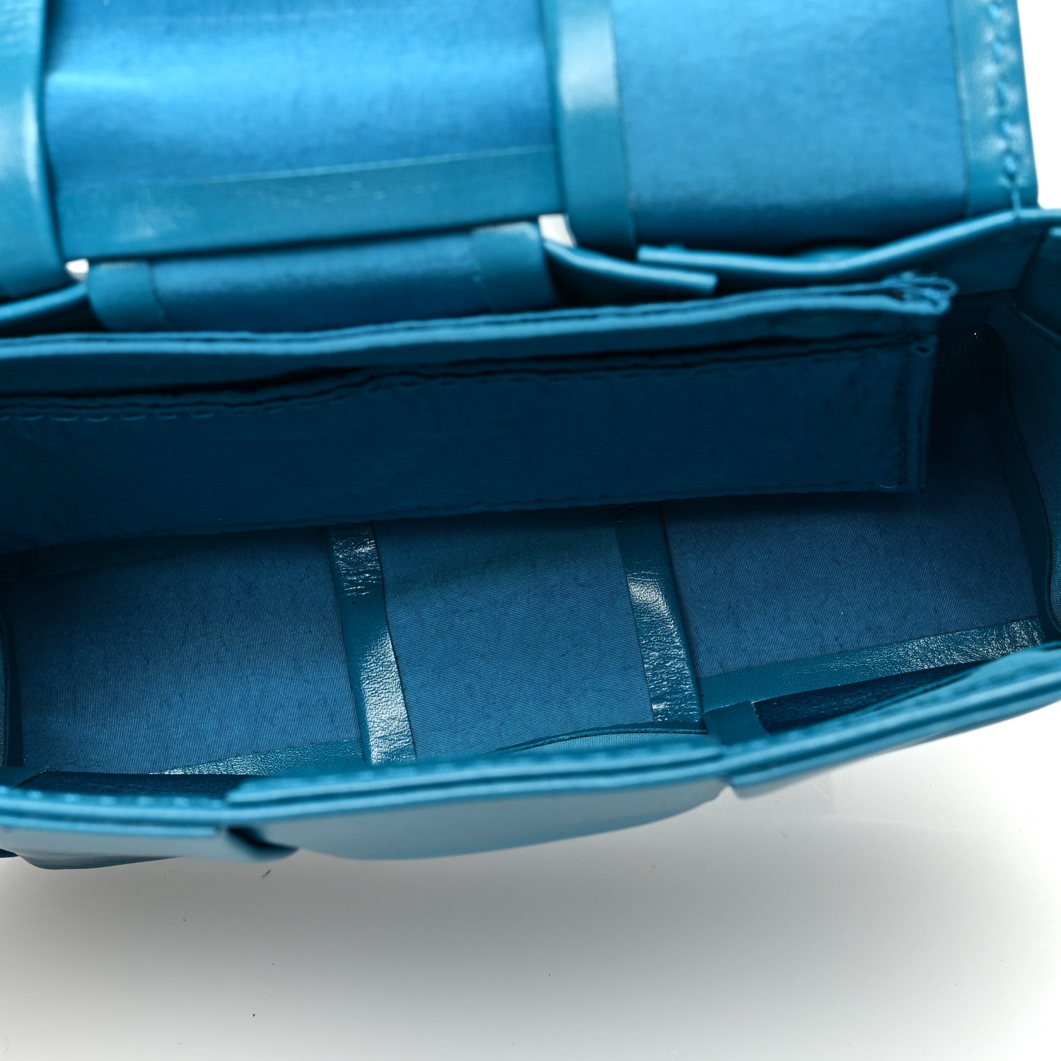 Bottega Veneta Crinkled Lambskin Maxi Intrecciato Extra Mini Cassette Crossbody Bag Blueprint 5 of 9