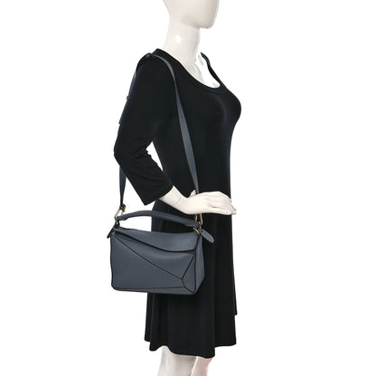 Loewe Calfskin Small Puzzle Bag Asphalt Grey 2 of 8