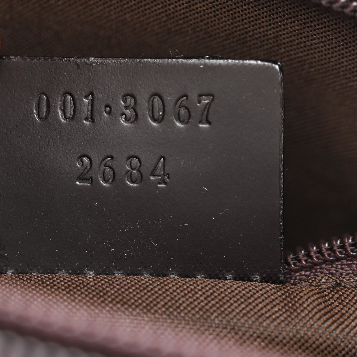 Nylon Monogram Flat Shoulder Bag Brown