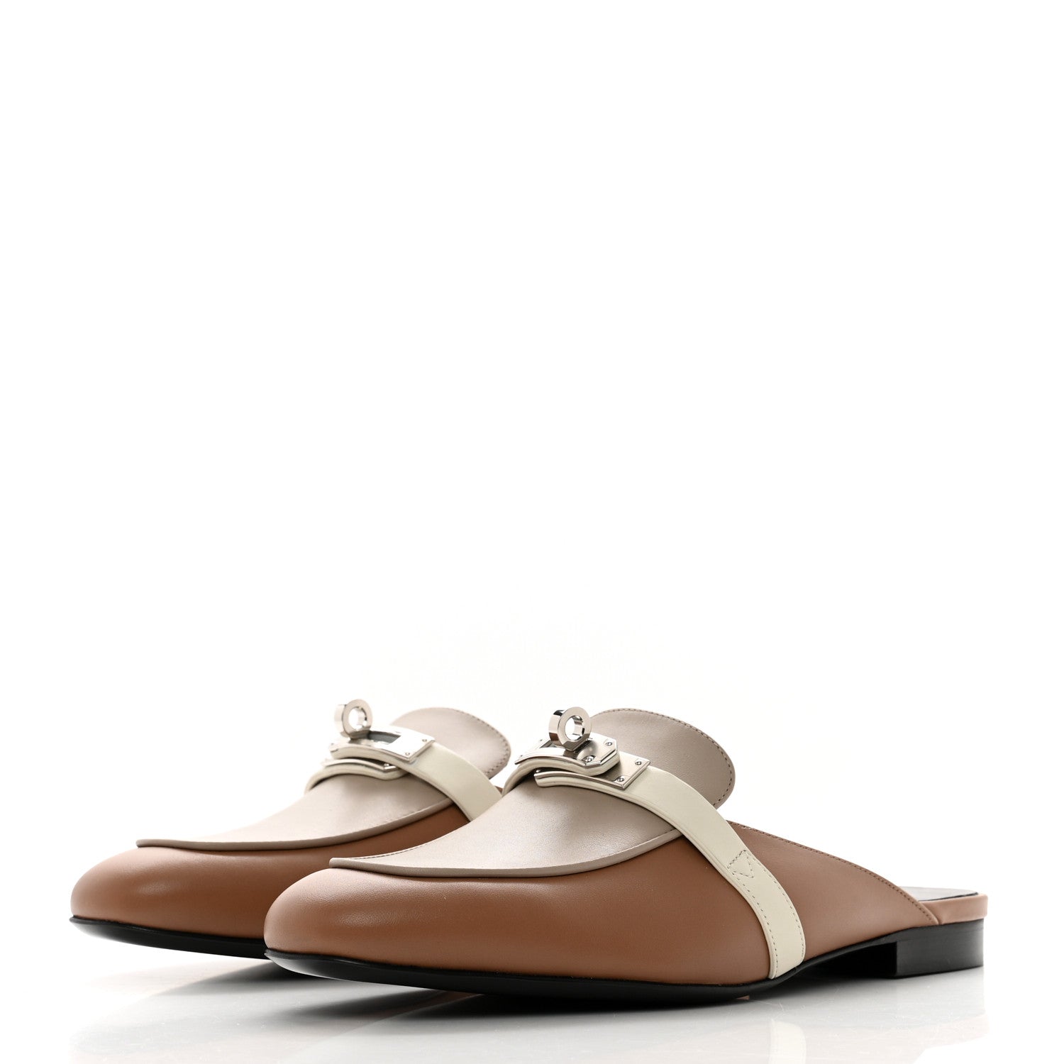 Hermes Goatskin Oz Mules 36.5 Rose Perle Multicolor 3 of 8