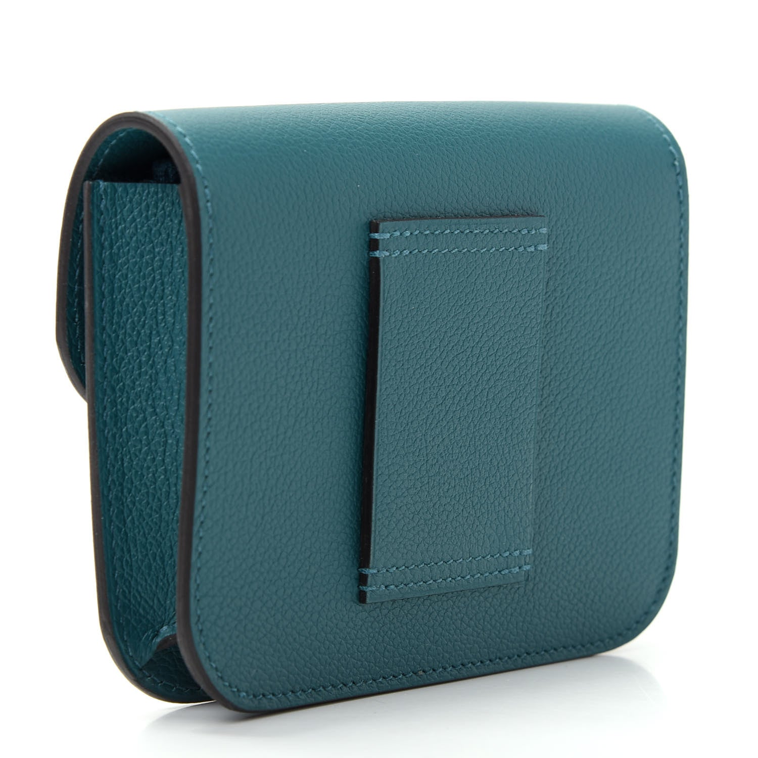 Hermes Evercolor Constance Slim Wallet Vert Bosphore 4 of 9
