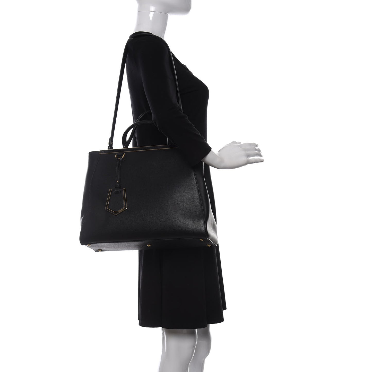 Vitello Elite Medium 2Jours Tote Black