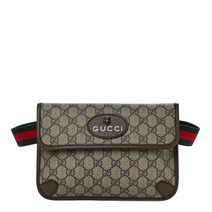 Gucci GG Supreme Monogram Neo Vintage Web Belt Bag Brown 1 of 11