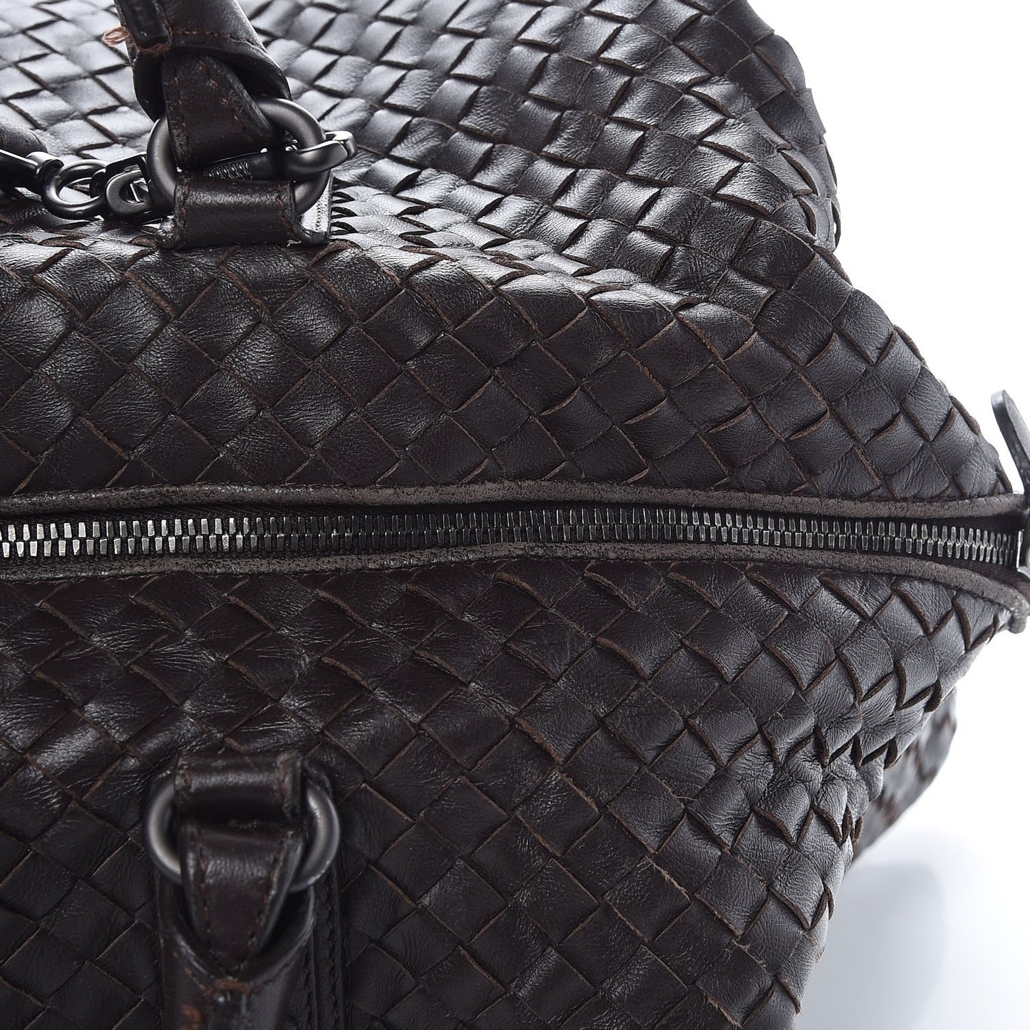 Nappa Intrecciato Maxi Convertible Tote Ebano