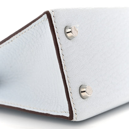 Hermes Chevre Mysore Mini Kelly Sellier 20 Bleu Brume 9 of 17