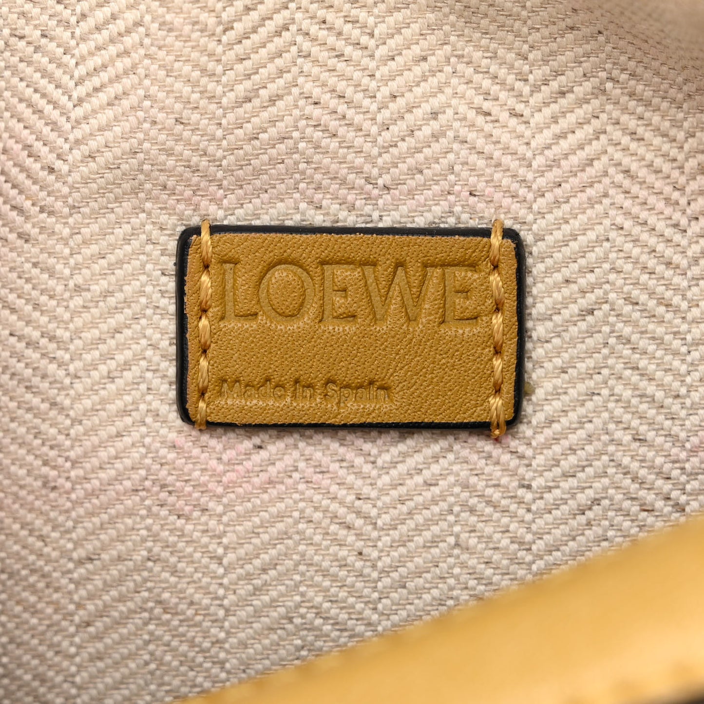 Calfskin Mini Puzzle Bag Yellow Ochre