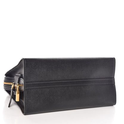 Prada Saffiano City Calfskin Medium Esplanade Tote Black 4 of 9