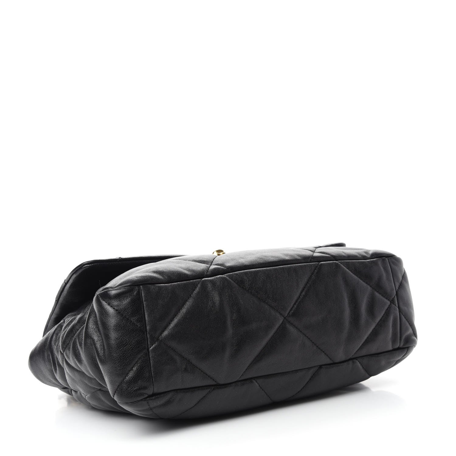 Chanel Goatskin Quilted Large Chanel 19 Flap Black 4 of 11