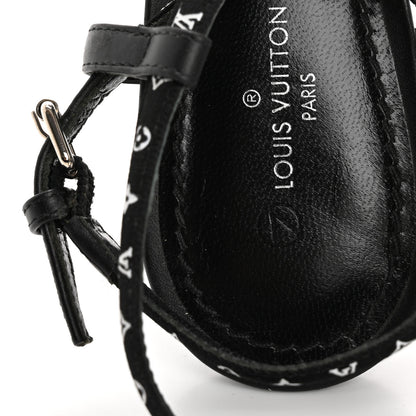 Louis Vuitton Satin Calfskin Citizen Sandals 37 Black 7 of 13