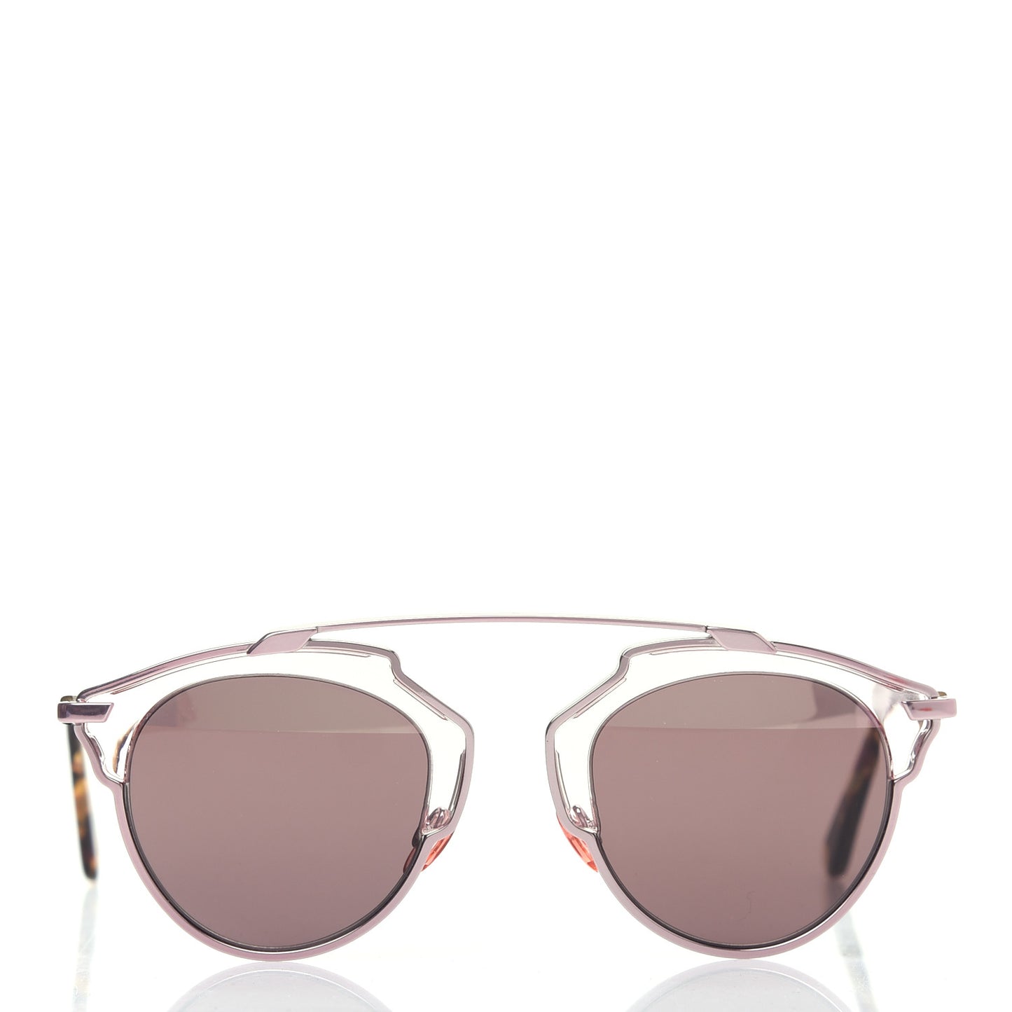 Mirrored So Real Sunglasses Pink Tortoise