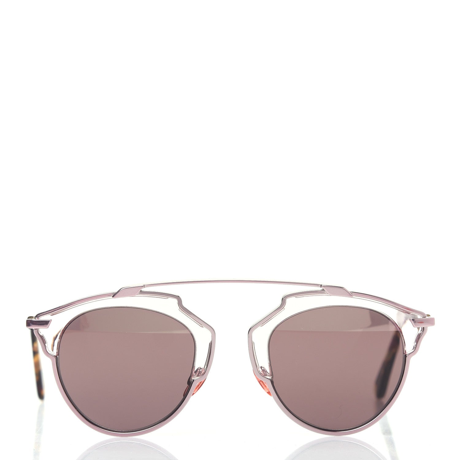 Christian Dior Mirrored So Real Sunglasses Pink Tortoise 2 of 7