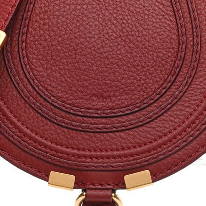 Chloe Calfskin Mini Marcie Round Crossbody Bag Berry Cupcake 5 of 10