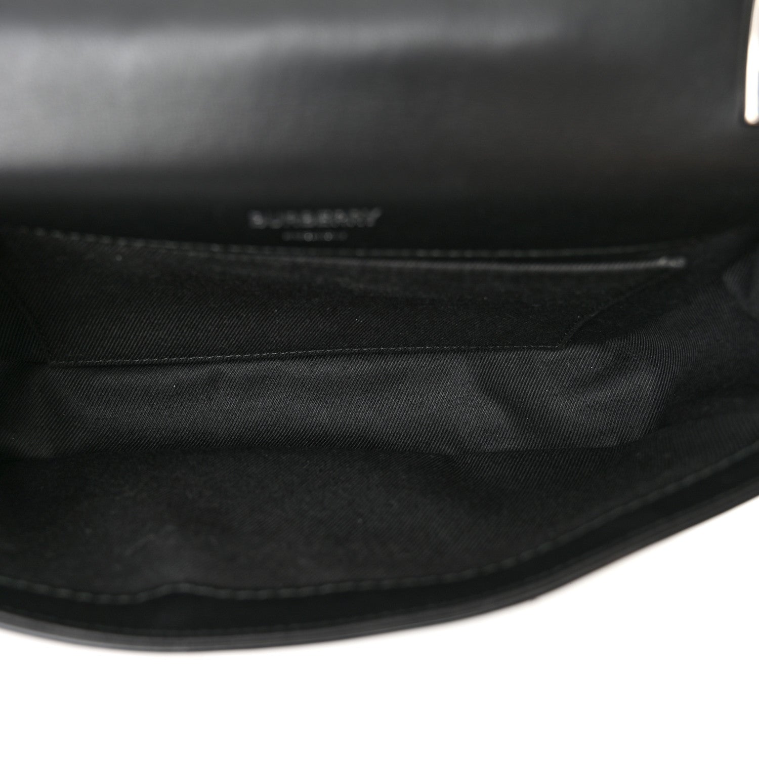 Burberry Patent Kingdom Flap Crossbody Black 5 of 12