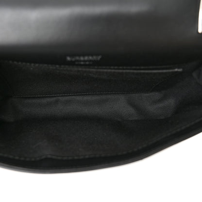 Burberry Patent Kingdom Flap Crossbody Black 5 of 12
