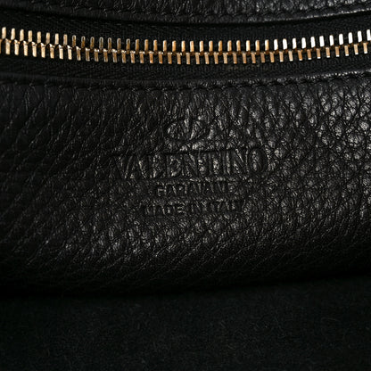 Valentino Garavani Pebbled Calfskin Large Rockstud Flip-Lock Messenger Bag Black 5 of 11