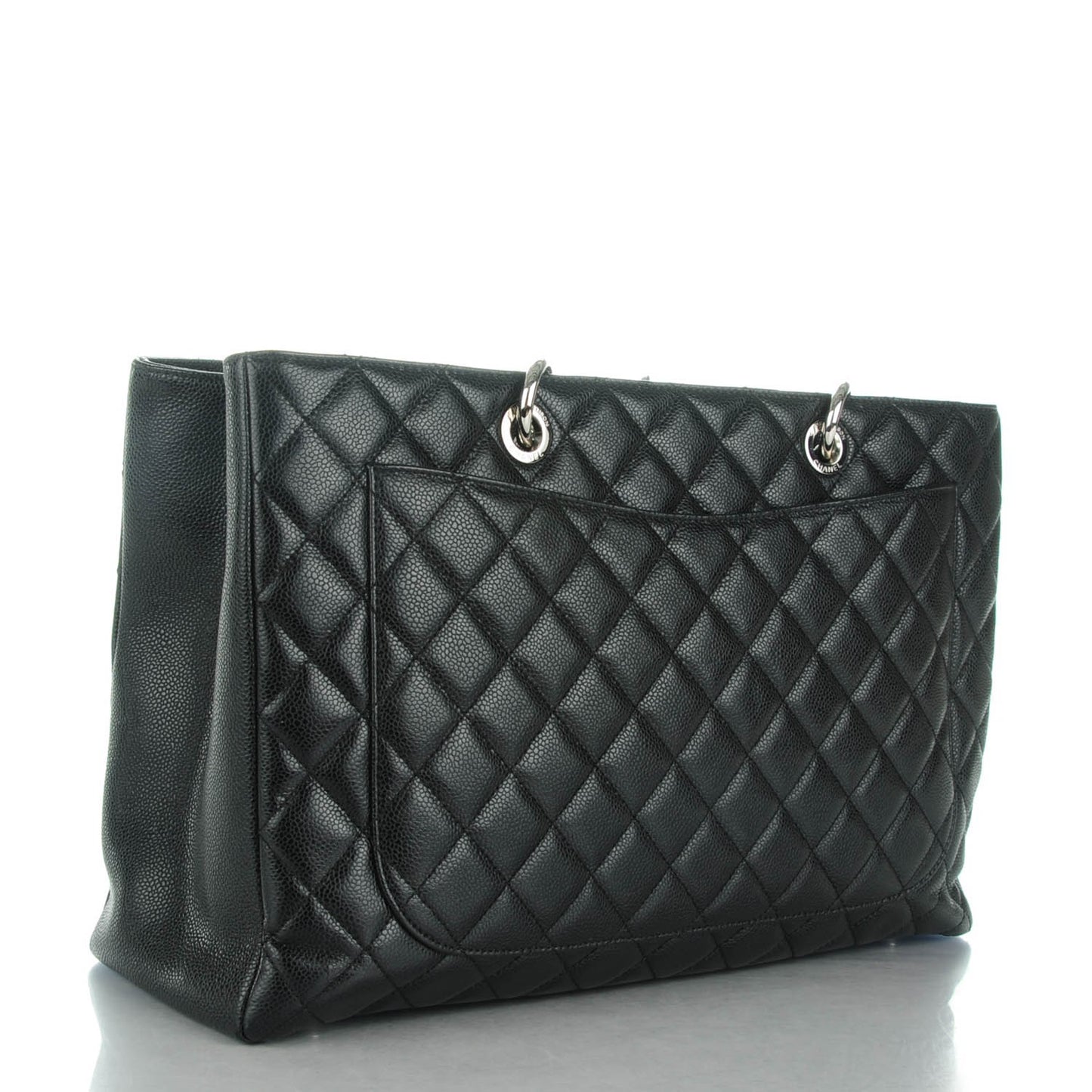 Caviar Quilted XL Grand Shopping Tote GST Black
