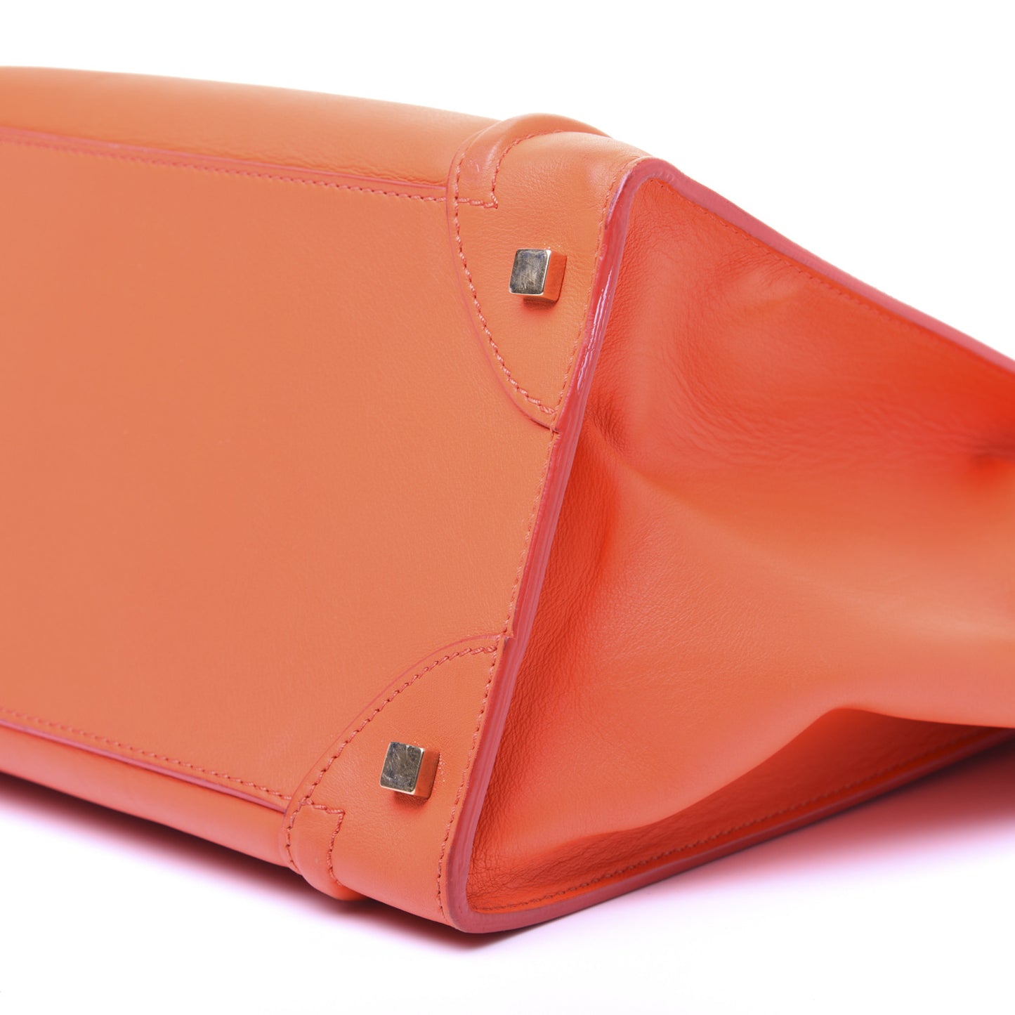 Smooth Calfskin Micro Luggage Fluo Orange