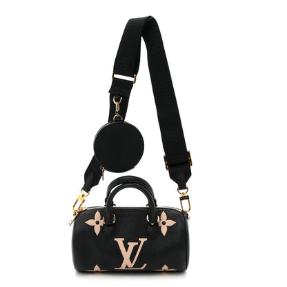 Louis Vuitton Empreinte Monogram Giant Papillon BB Black Beige 1 of 9