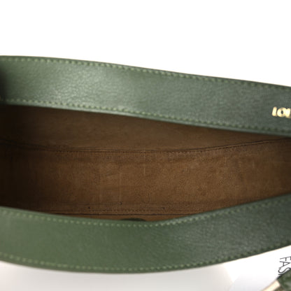 Loewe Satin Calfskin Jacquard Small Luna Bag Avocado Green 5 of 8