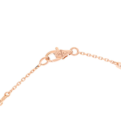 Van Cleef & Arpels 18K Rose Gold Carnelian Sweet Alhambra Pendant Necklace 6 of 7