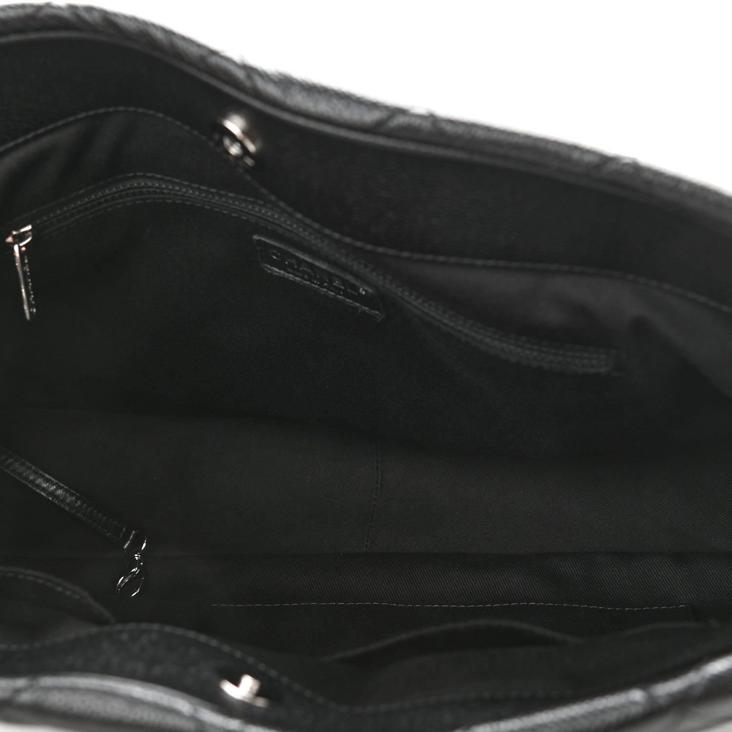 Chanel Caviar Quilted CC Timeless Soft Tote Black 5 of 10
