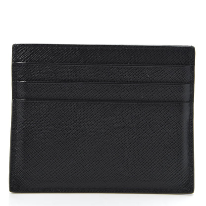 Prada Saffiano Shine Monochrome Card Holder Black 2 of 9