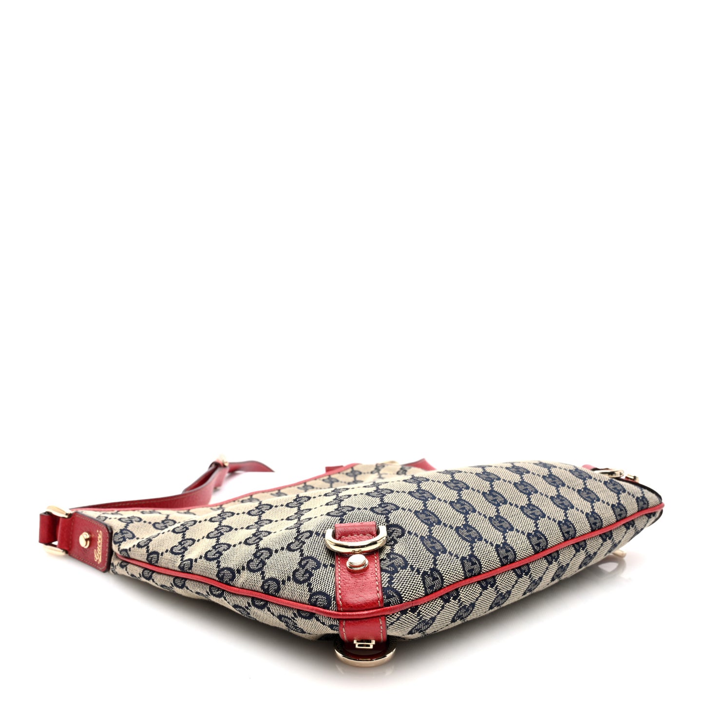 Monogram Abbey Messenger Bag Navy Red
