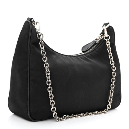 Prada Nylon Re-Edition 2005 Shoulder Bag Black 3 of 12