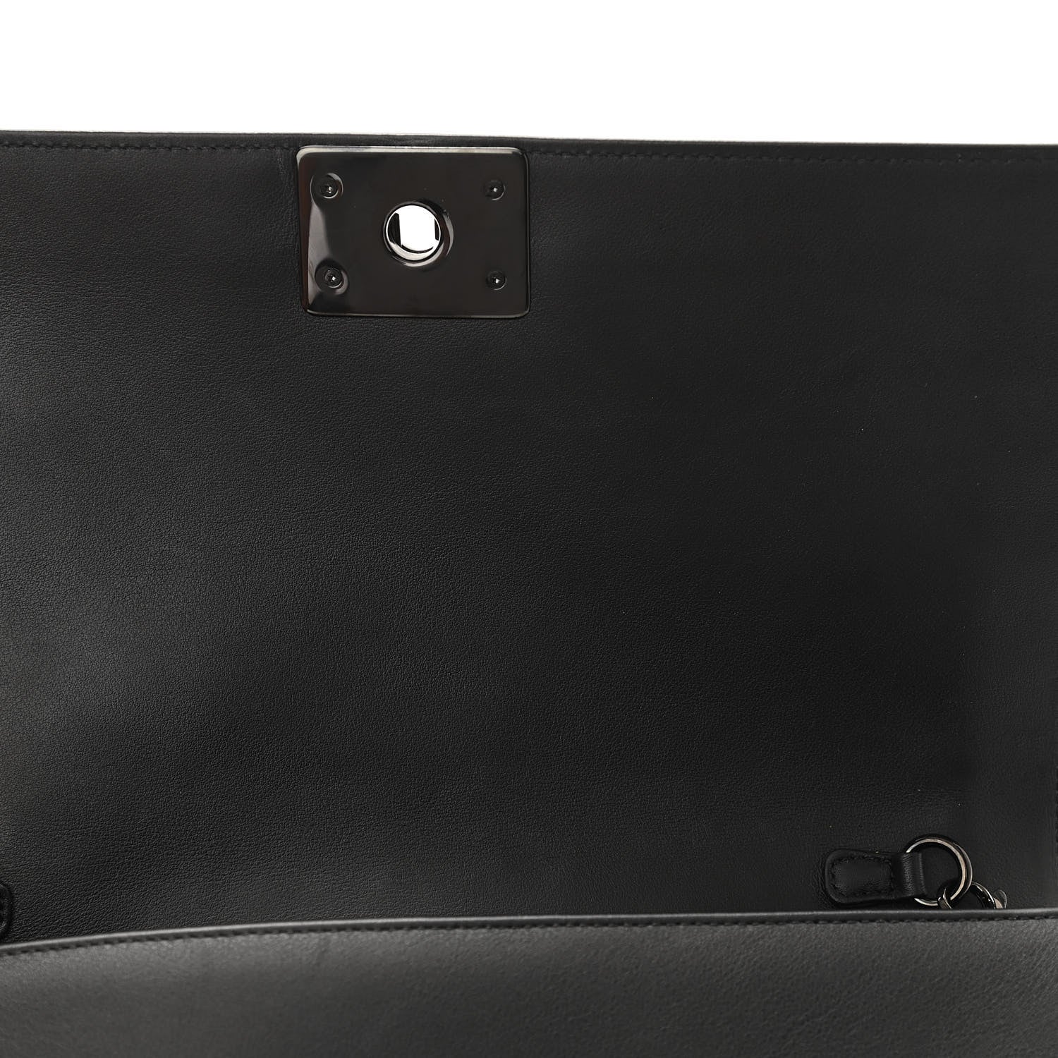 Chanel Calfskin Quilted Boy Clutch With Removable Chain So Black 9 of 12